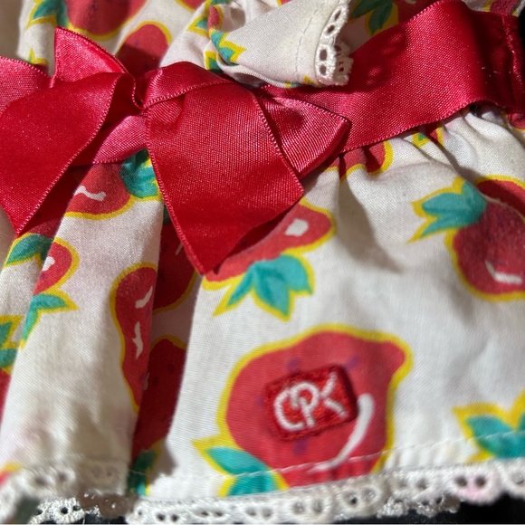 Vintage 1987 Cabbage Patch Kids red/white strawberry dress - Picture 5 of 5